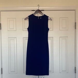 Calvin Klein Royal Blue Midi Dress, Worn Once, Size 4